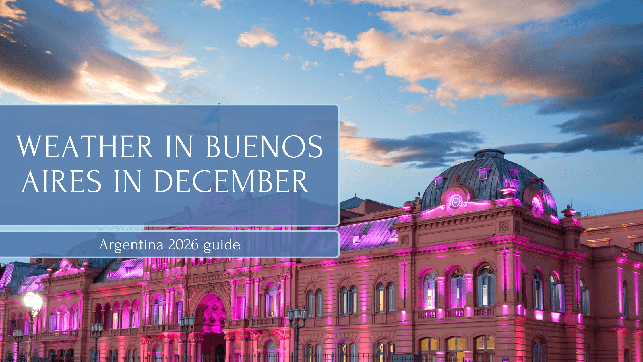 Weather in Buenos Aires in December