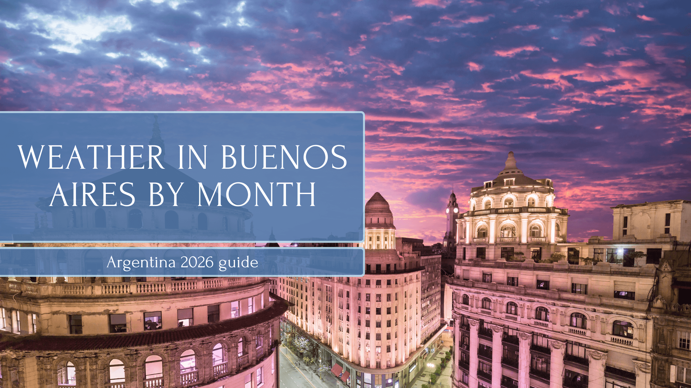 weather in Buenos Aires month by month